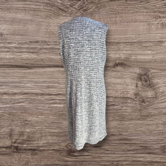 Apt. 9 Black and White Textured Midi Dress Size L - Picture 2 of 6